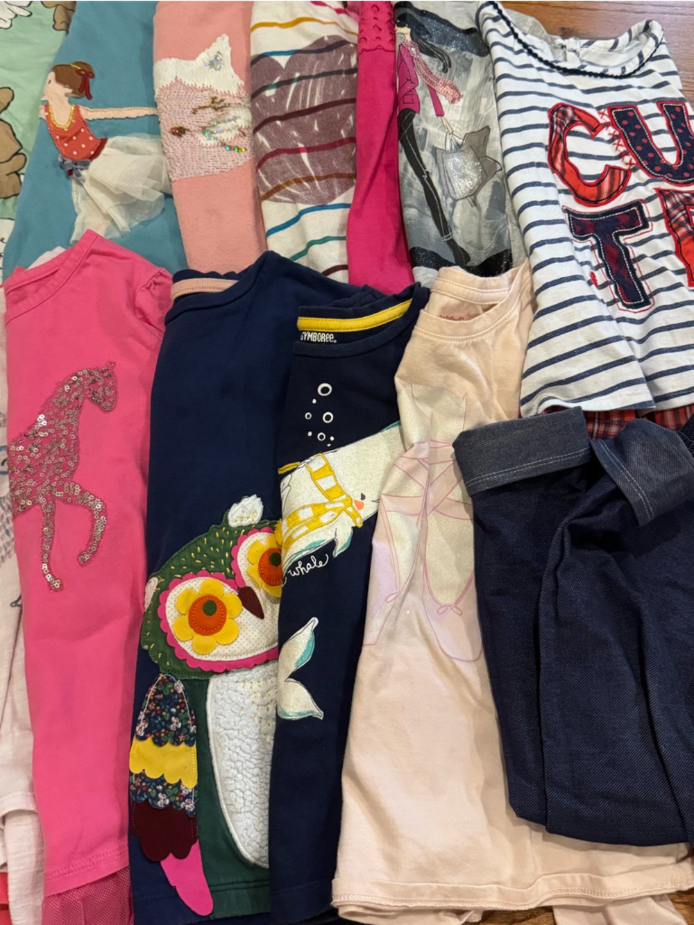 Girls long sleeve size 6 shirt bundle